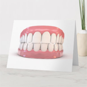 Tarjeta Juego de dientes falsos 
