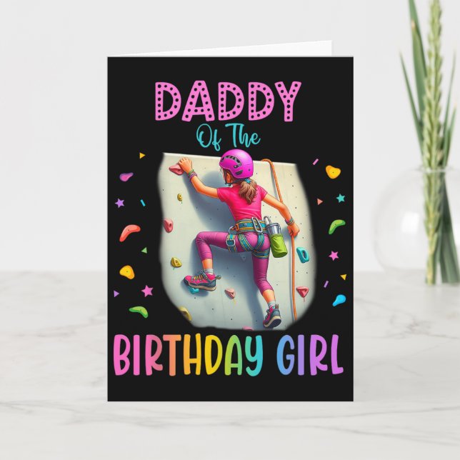 Tarjeta Juego de escalada en roca interior Cumpleaños Fies (Anverso)