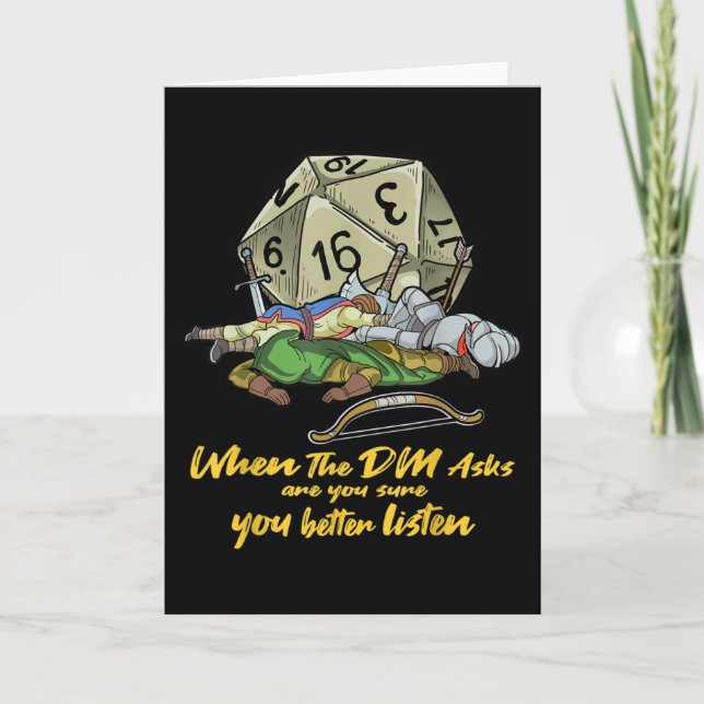Tarjeta Juego de fichas cuando el DM pregunta (Anverso)