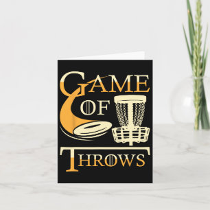 Tarjeta Juego De Flechas - Disco Golf Player Flying Disk G