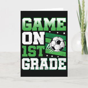 Tarjeta Juego de fútbol en 1er grado Byck para la escuela
