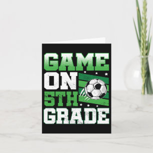 Tarjeta Juego de fútbol en 5º grado de vuelta al cole depo