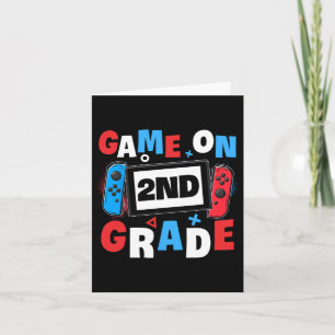Tarjeta Juego de juegos en 2º grado Escuela de Segundo Día