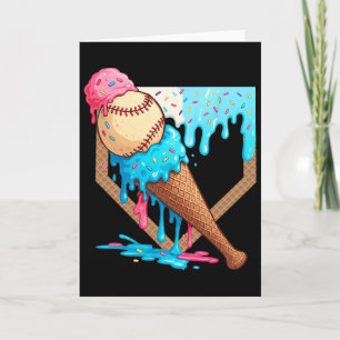 Tarjeta Juego de niños vendiendo helado goteando Día de ju