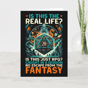 Tarjeta Juego de rol Rpg Master D20 Mesa divertida Rp