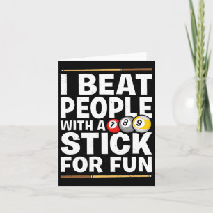 Tarjeta Juego De Snooker Golpea A La Gente Con Jugadores D