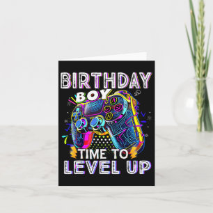 Tarjeta Juego De Video Cumpleaños Hora De Nivelar Video Ga