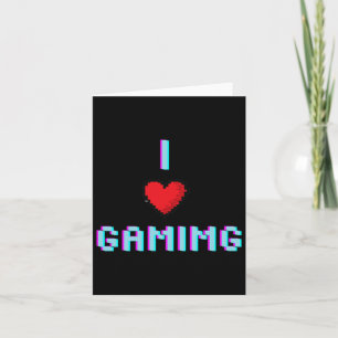 Tarjeta Juego de video de juegos de amor Jugador de corazó