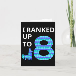 Tarjeta Juego De Video Llama Piñata Bi De 8 Años