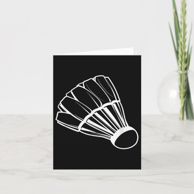 Tarjeta Juego de Volante de Bádminton Deportes de Interior (Anverso)