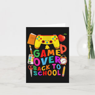 Tarjeta Juego De Vuelta Al Controlador De Juego Escolar Pr