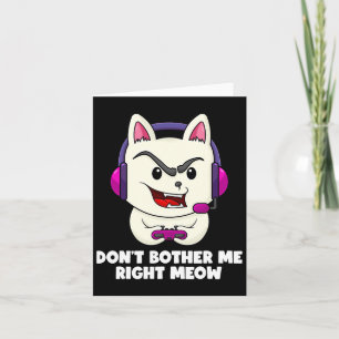 Tarjeta Juego divertido de gatos para chicos gamers ahora