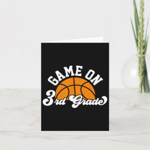 Tarjeta Juego Divertido En 3er Grado Bysketbyll Primer Día