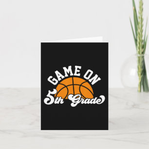 Tarjeta Juego divertido en 5º Grado Baloncesto Primer Día 