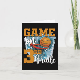 Tarjeta Juego divertido en baloncesto de tercer grado de v