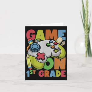 Tarjeta Juego en 1er grado Volver a la escuela 1er grado U