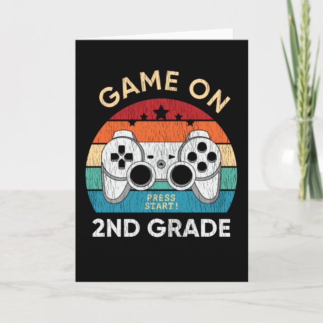 Tarjeta Juego en 2º Grado de videojuego de vuelta a los ju (Anverso)