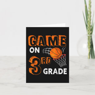 Tarjeta Juego En 3º Grado De Baloncesto De Vuelta A La Esc