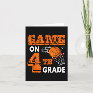 Tarjeta Juego en 4º Grado Baloncesto De Vuelta A La Escuel