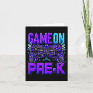 Tarjeta Juego En Camisas Prek De Vuelta Al Nivel De Pre-k 