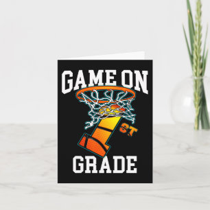 Tarjeta Juego En El Baloncesto De Primer Grado De Vuelta A