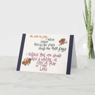 Tarjeta Juego en el laúd Notecard