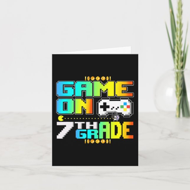 Tarjeta Juego En El Videocampo De 7º Grado De Vuelta A La  (Anverso)