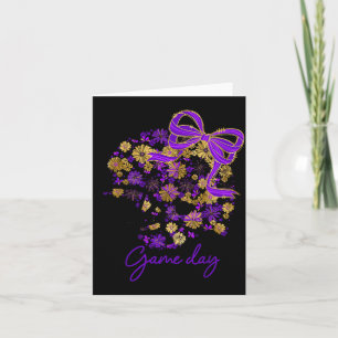 Tarjeta Juego Floral de Fútbol Día de Chicas Equipo Srit P