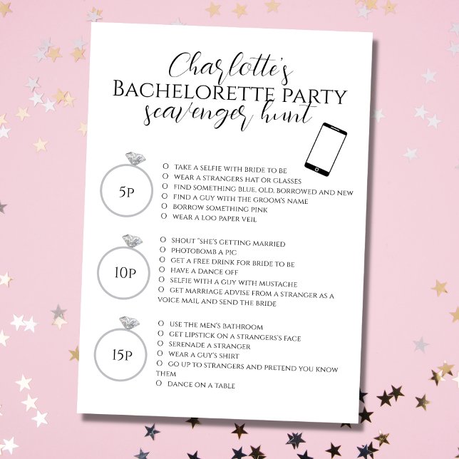Tarjeta Juego fotográfico de la Fiesta de la Bachelorette  (Subido por el creador)