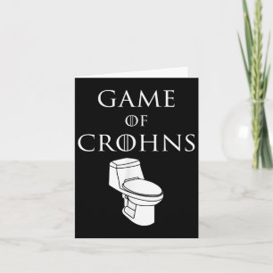 Tarjeta Juego Gracioso De Crohns Awareness Chrons Disease 