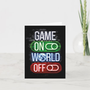 Tarjeta Juego Jugador En Mundo Libre Para Niños Y Hombres