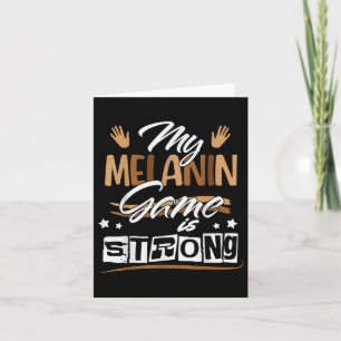 Tarjeta Juego Melanin Reina negra mujeres africanas Histor