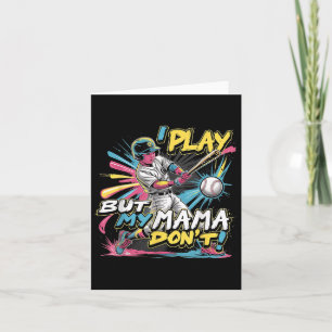 Tarjeta Juego pero mi mamá no es gracioso el béisbol