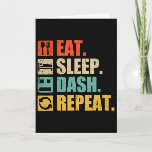 Tarjeta Juego Retro Come Duerme Dash Repite Video