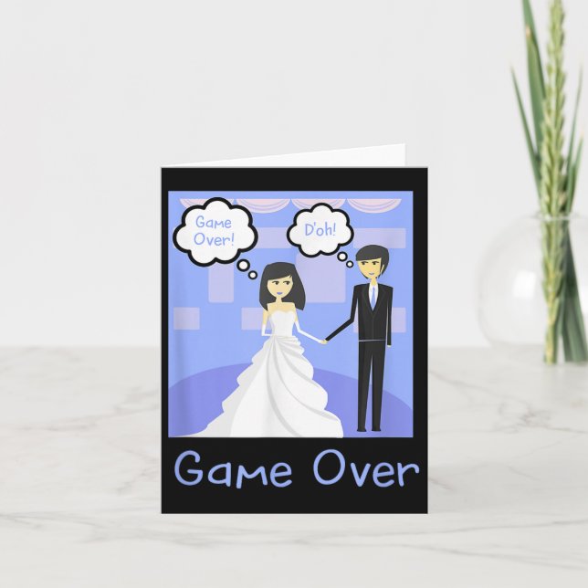 Tarjeta Juego sobre Novias divertidas (Anverso)