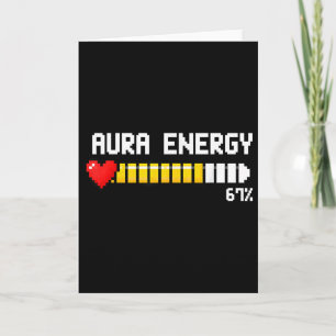 Tarjeta Juegos 67 Aura Energía 67 Por ciento Meme Jugador 