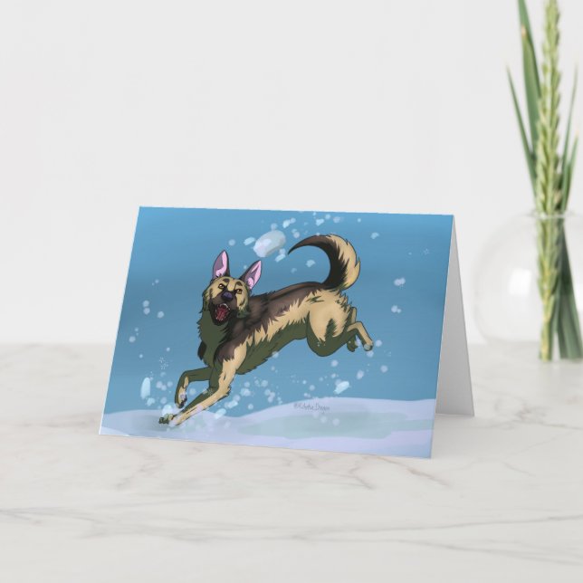Tarjeta Juegos de nieve (Anverso)