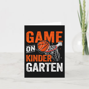 Tarjeta Juegos Diversos En Kindergarten Baloncesto Primer 