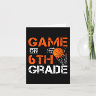 Tarjeta Juegos Divertidos En El Sexto Grado De Baloncesto 