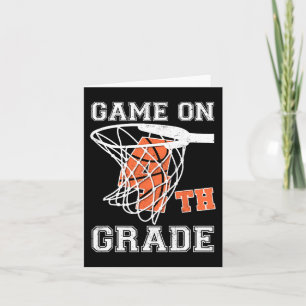 Tarjeta Juegos En El Primer Día De La Escuela De Baloncest