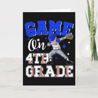 Tarjeta Juegos En Niño De 4to Grado Dabbing Primer Día De 