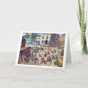 Tarjeta Juegos infantiles, Pieter Bruegel