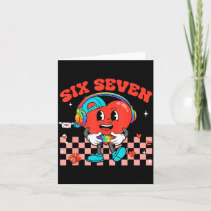 Tarjeta Juegos San Valentín 67 Seis Siete Gamer Divertido 