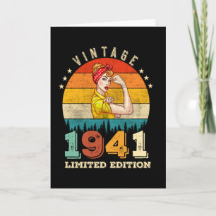 Tarjeta Jueves 1941 Vintage 84th Birthday Women