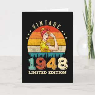 Tarjeta Jueves 1948 Vintage 77th Birthday Women