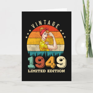 Tarjeta Jueves 1949 Vintage 76th Birthday Women