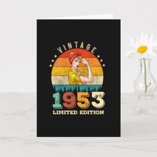 Tarjeta Jueves 1953 Vintage 72nd Birthday Women