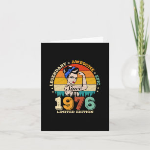 Tarjeta Jueves 1976 Vintage 49th Birthday Women
