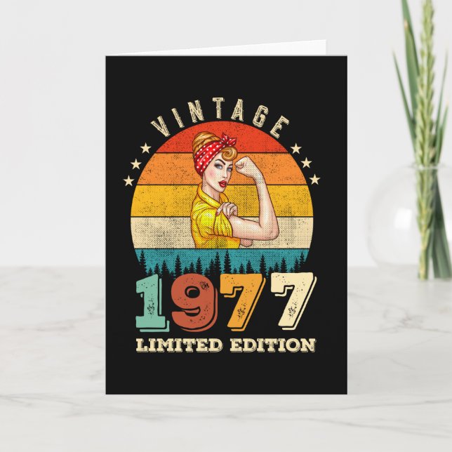 Tarjeta Jueves 1977 Vintage 48 Años (Anverso)