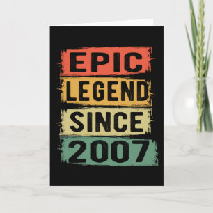 Tarjeta Jueves 2007 Leyenda épica 14º cumpleaños